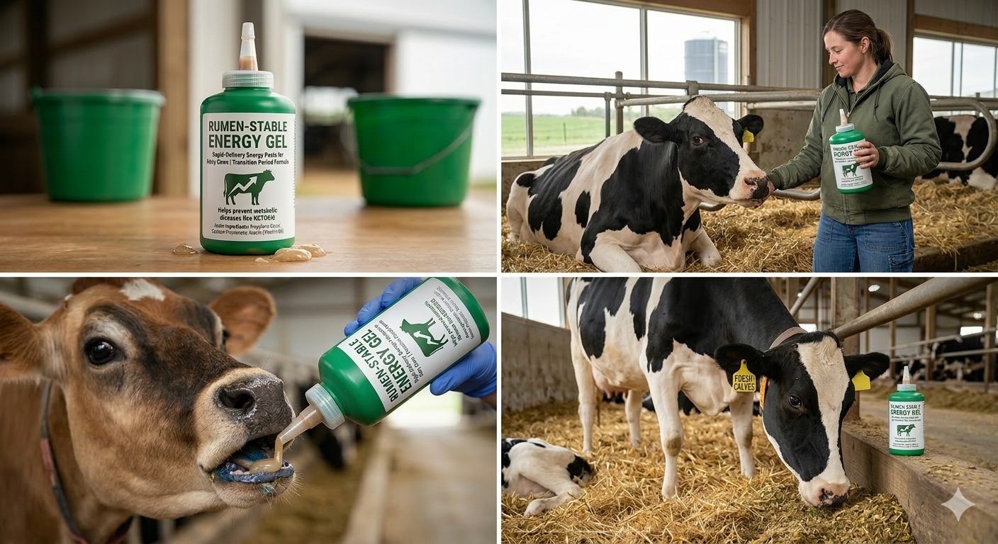 Rumen-Stable Energy Gel